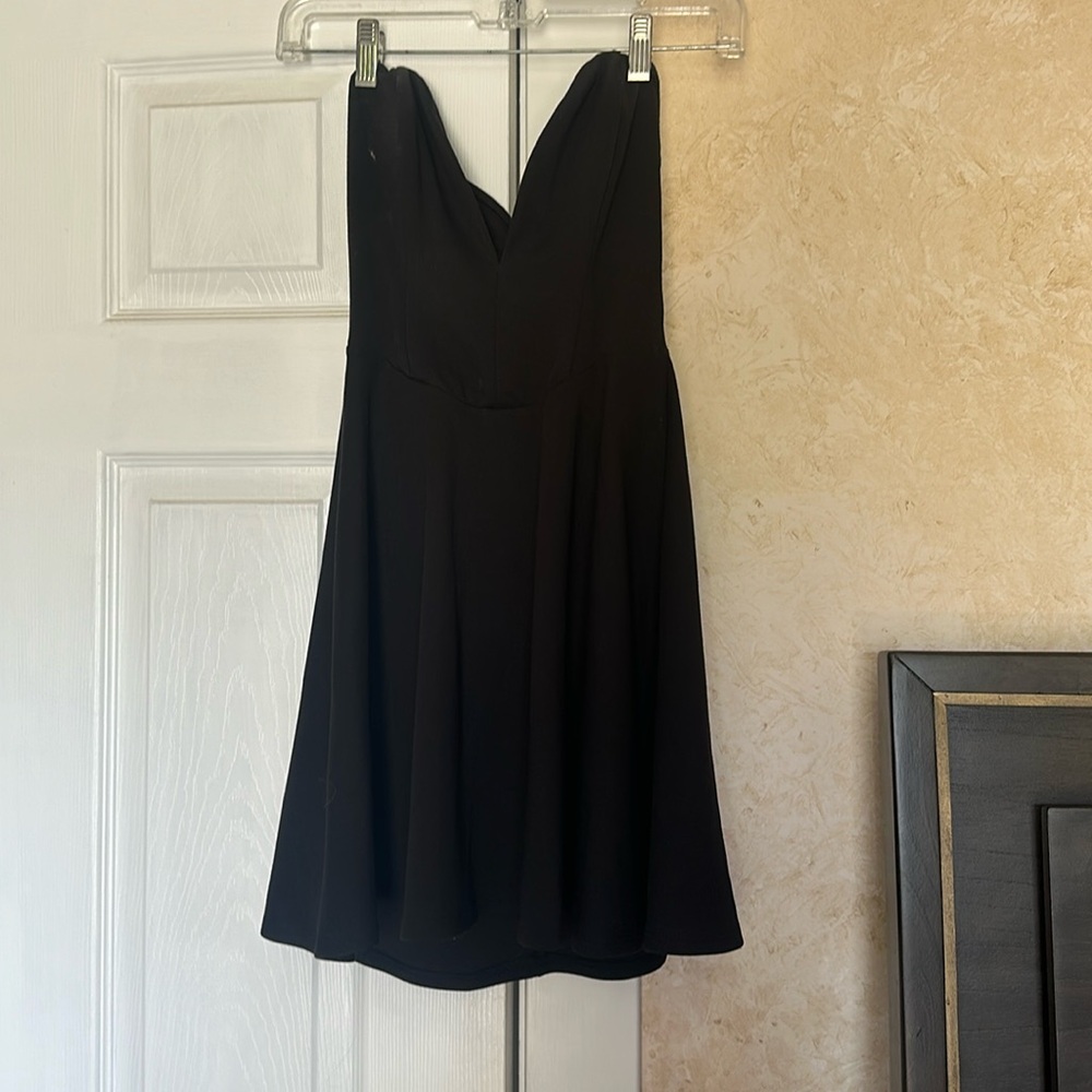 Strapless cocktail dress